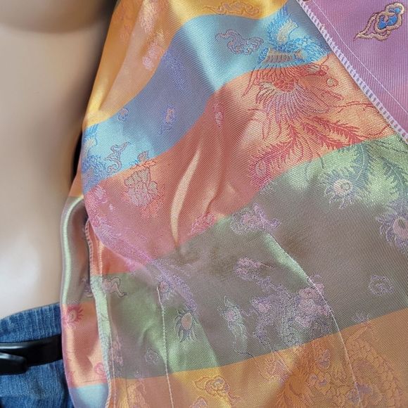 Lotus Women's Pink "Silk" Robe, Sz. Med - Picture 7 of 8